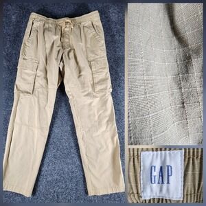 Gap Easy Ripstop Cargo Pants Size Medium Beige Gorpcore Camping Hiking Outdoors